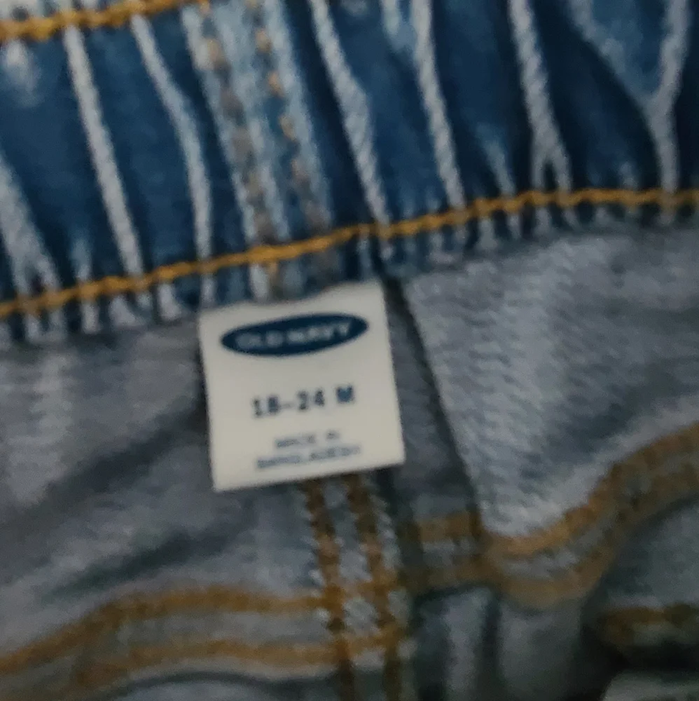 Old Navy Baby Girl Jean Denim Shorts Size 18-24 Months